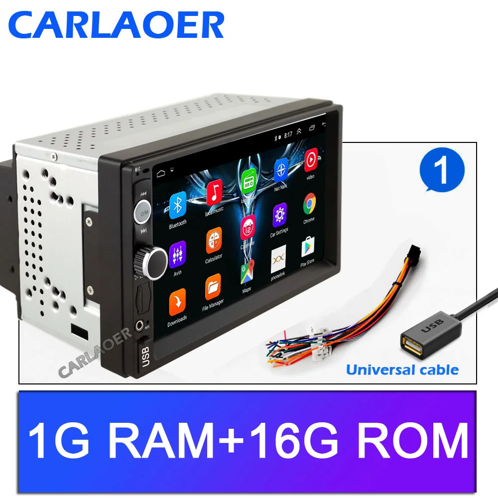 2G ram 2 din автомагнитола 2Din Android Авторадио мультимедийный плеер для Nissan hyundai Kia toyata Chevrolet Ford наклейки suzuki, mitsubishi - Цвет: 1G RAM