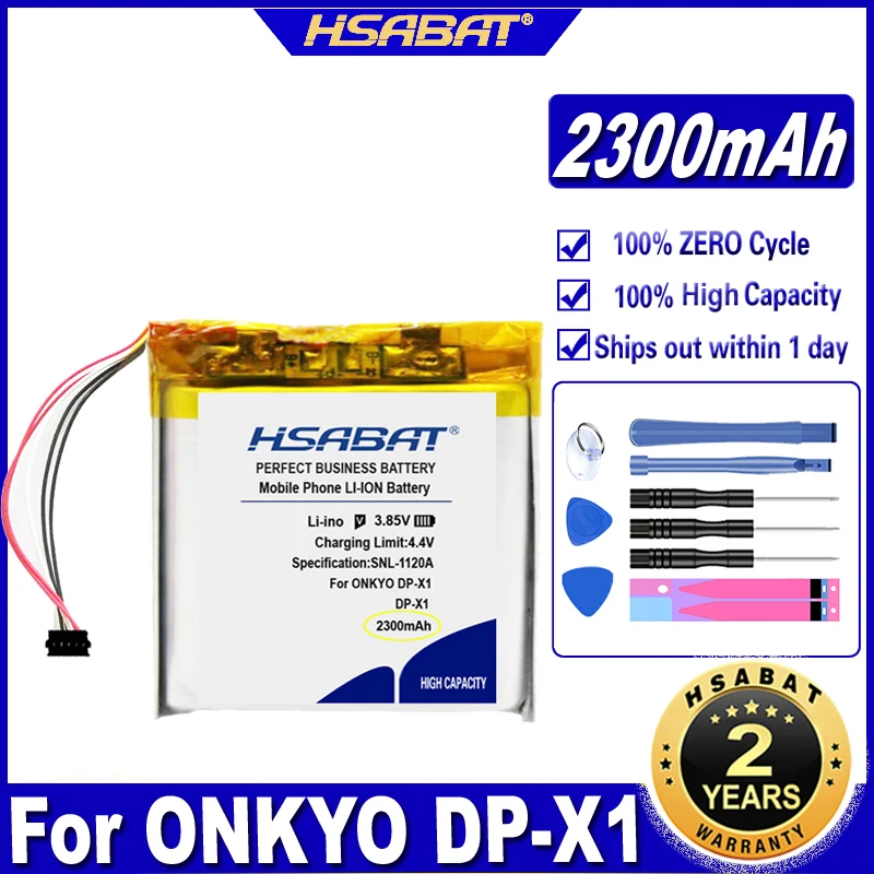 HSABAT DP-X1 XDP-300R 100R плеер 2300 мАч аккумулятор для onyo 5 проводов | Электроника