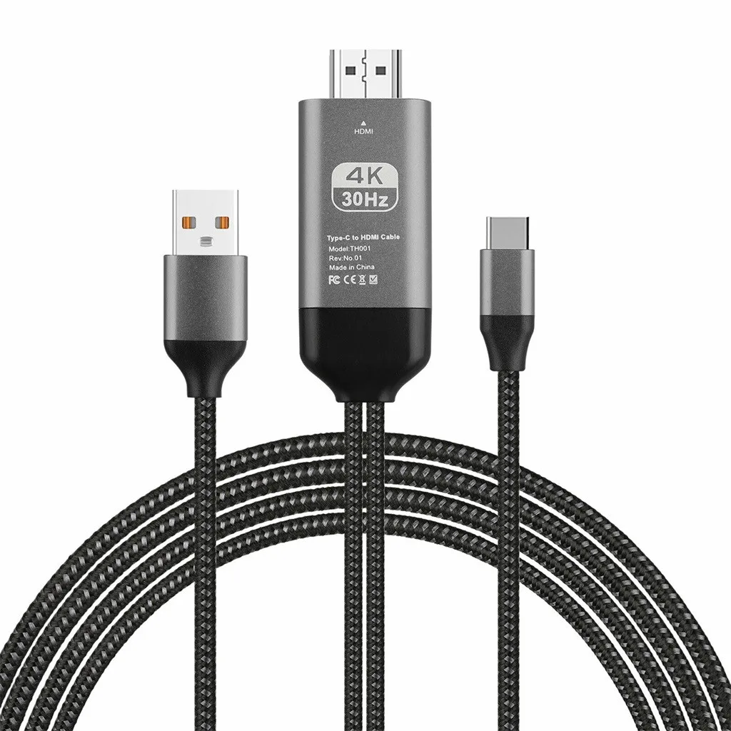 Ouhaobin type-C USB-C HDMI HDTV 4K 60Hz кабель адаптер для samsung Galaxy S10/S9 для Note 9 зарядный кабель адаптер