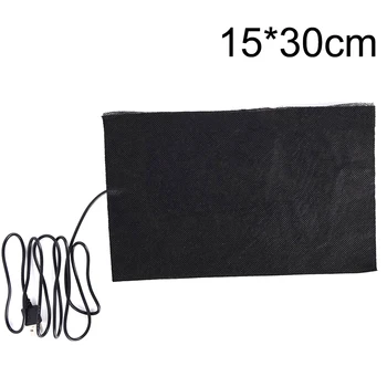 

1Pc 5V USB Heated Jacket Coat Vest Accessories Carbon Fiber Heated Pads Warm Back Neck Fast-Heating 15X30cm