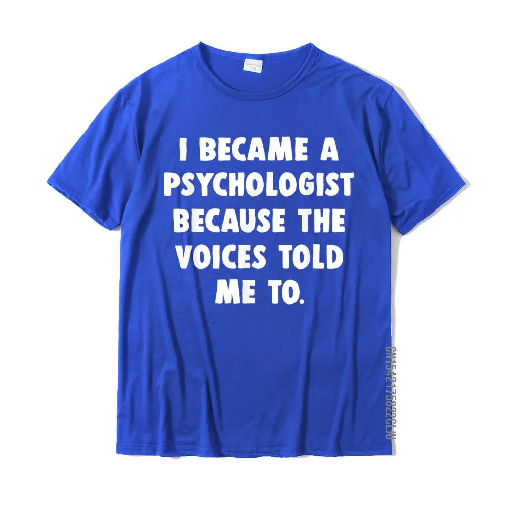 Summer Cotton Camisa Tops Shirts Graphic Short Sleeve Men Top T-shirts Printed On April FOOL DAY Tops Shirt Round Collar Funny Psychology Shirt Psychologist Psychiatrist Gift__32619 blue