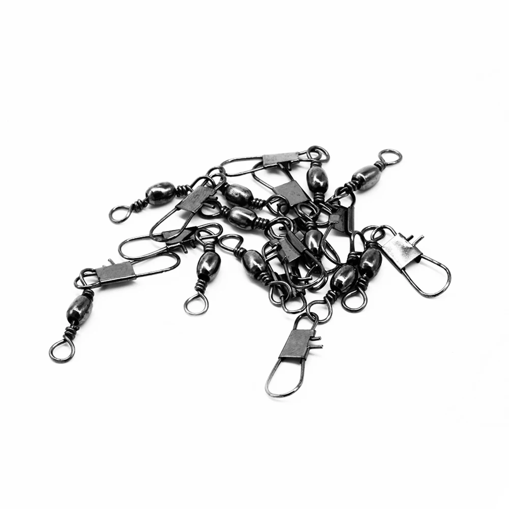 100pcs 6 Size Swivel Fishing Connector Snap Pin Rolling Fishing Lure Tackle Alloy Gear Fish Tool Accessories fishing tools,fishing accessories,fishing tool,fishing tackle,fishing line connectors,fishing swivels,fishing reels tools