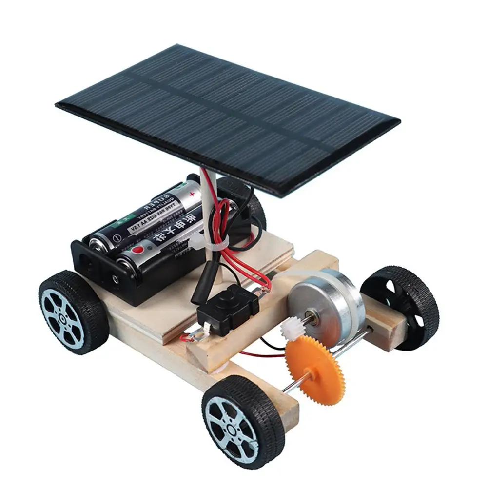 Kinder Erwachsene Elektronisches Spielzeug DIY Solarbetriebenes Auto Physik 