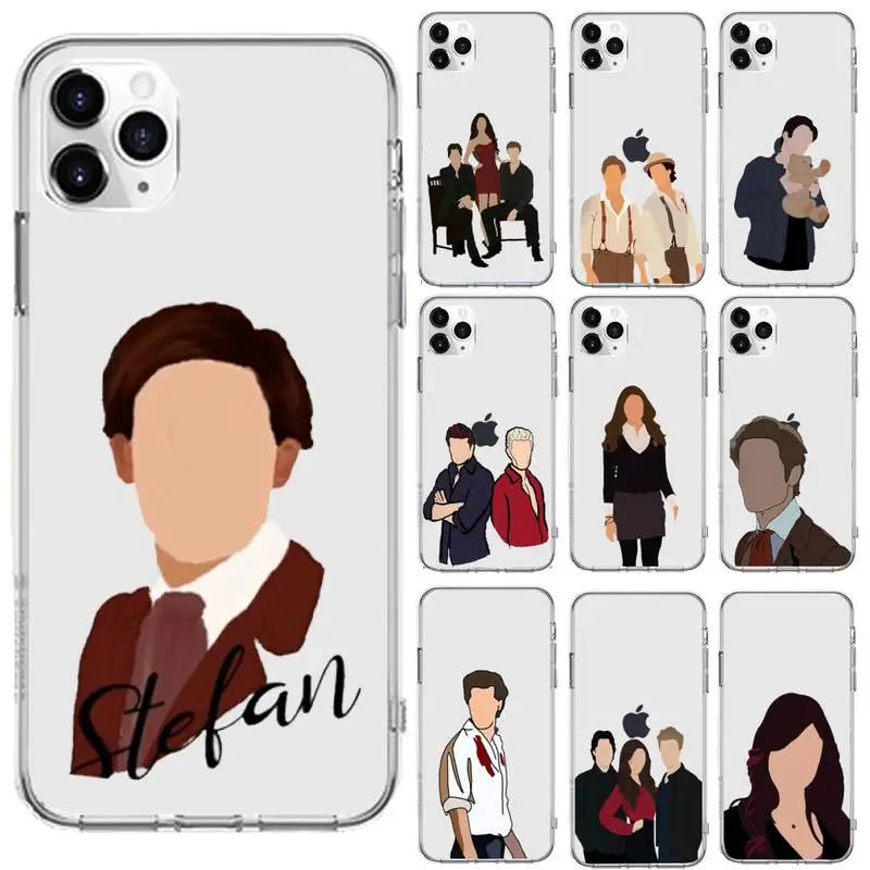 The Vampire Diaries Damon Cartoon Art Phone Case Transparent For Iphone 6 7 8 11 12 13 S Mini Pro X Xs Xr Max Plus Cover Funda Mobile Phone Cases Covers Aliexpress