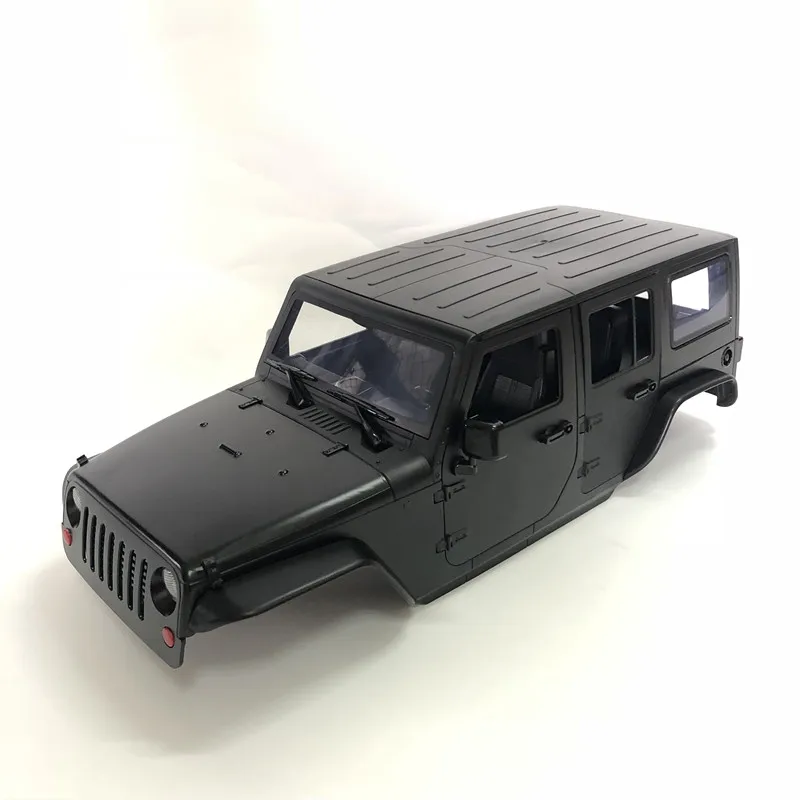 Черный В разобранном виде 12,3 дюйма 313 мм Колесная база jeep Wrangle корпус автомобиля для 1/10 RC Гусеничный осевой SCX10 II 90046 обновление ремонт и Trx4 - Цвет: Черный