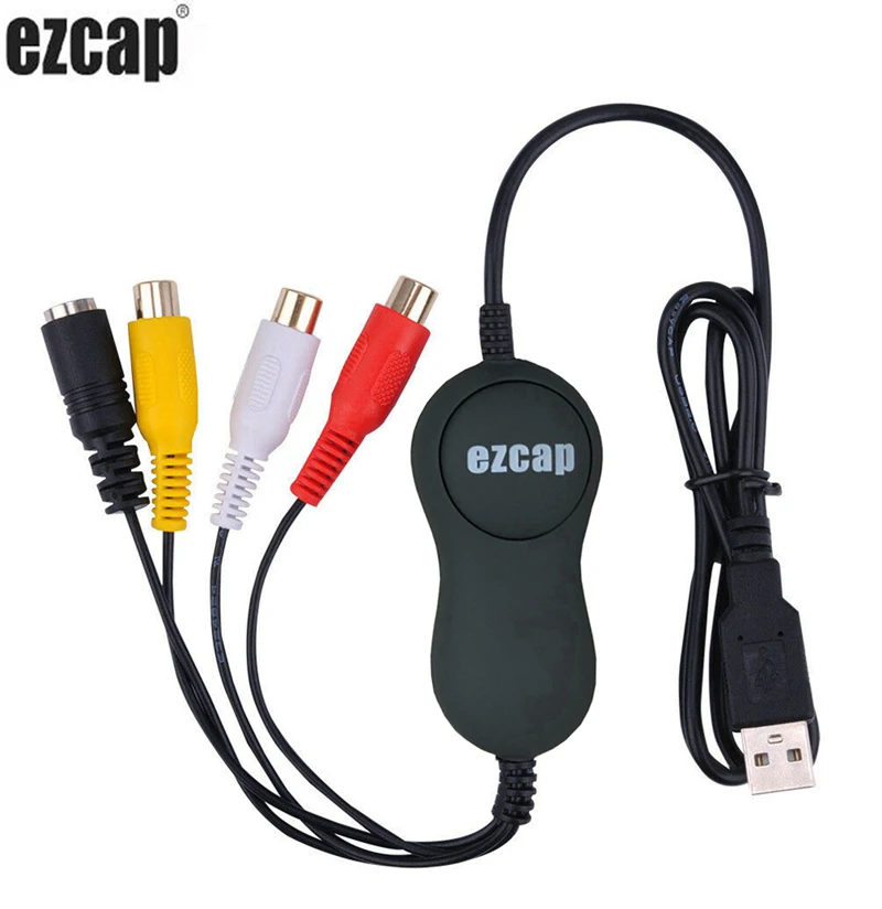 Высокое качество Портативный EZCAP USB 2,0 Звуковая карта захвата видео конвертер адаптер DVD DVR VHS для Win7/8/10, Mac OS для всех версий