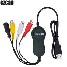 Высокое качество Портативный EZCAP USB 2,0 Звуковая карта захвата видео конвертер адаптер DVD DVR VHS для Win7/8/10, Mac OS для всех версий