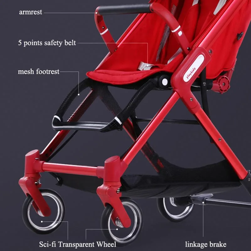 Yoyaplus Baby stroller Lightweight stroller Baby cart Portable Baby trolley 2 in 1 baby car New sty