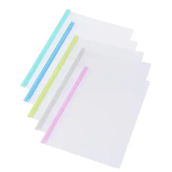 

10PCS Sliding Bar Clamps File Folders A4 Orgnizer Contract Holder for Home School Office (Assorted Color)