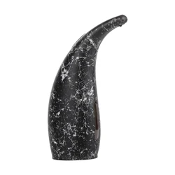 Black Marble Touchless Hand Sanitizer Dispenser, 300ml Soap Dispenser, Automatic Gel Liquid Dispenser for Bathroom Kitchen Table
