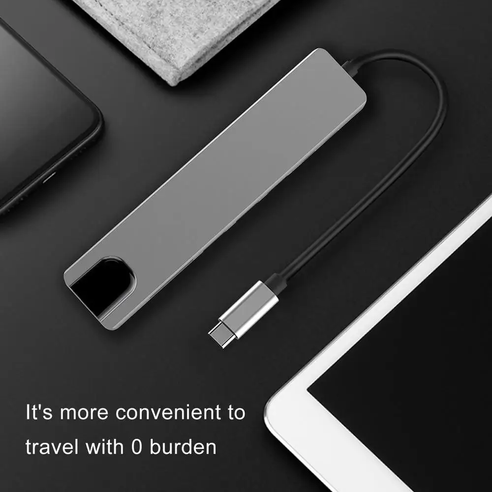 3 в 1 концентратор Tpye-C к Micro USB 3,0 2,0 HDMI Thunderbolt сплиттер адаптер совместимый для MacBook Pro для samsung