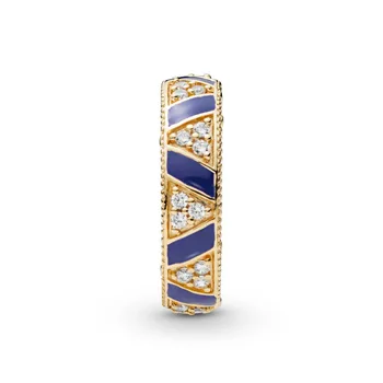 

MINA BEAR [spot] 2019 fashion charm S925 stack ring original 1:1 high quality exotic stone stripe ring 168057