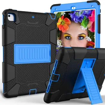 

3 in 1 Heavy Duty Armor Case for Apple Ipad 9.7 inch 2018 Tablet Kids Safe Rubber Hard Stand Cover Funda Capa Shockproof