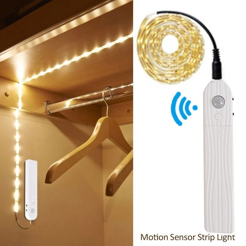 PIR-Motion-Sensor-LED-Bed-Closet-Night-Light-1M-2M-Dimmable-Flexiable-LED-Strip-Lamp-AAA(1)