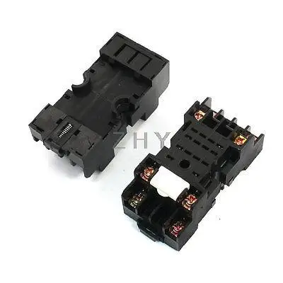 

2PCS Replacement 35mm DIN Rail Mounting 8 Pins PYF08.5A Relay Socket Base Holder