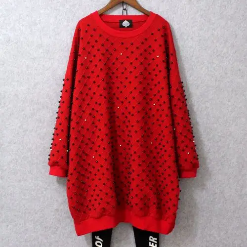 red SuperAen Новые весенние и осенние женские футболки из хлопка, модные повседневные женские футболки с длинным рукавом, женская одежда - Цвет: red