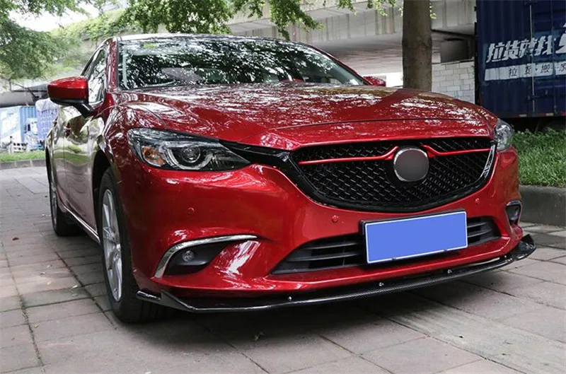 CEYUSOT новая Решетка переднего бампера верхняя решетка для Mazda 6 Atenza 18 мазда 6 М6 декоративная крышка ABS черные гоночные решетки