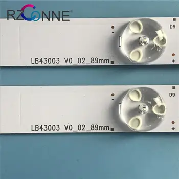 

LED Backlight strip for Philips 43 TV GJ-2K16-430-D510-V4 LB43003 V0_02 LB43101 43PFS4131 43PFS5531 43PUT4900 TPT430US TPT430H3