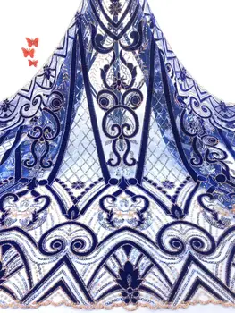 

Beautiful pattern velet lace fabric JOY-2301 Fashionable french net fabric for dress wedding or party dress