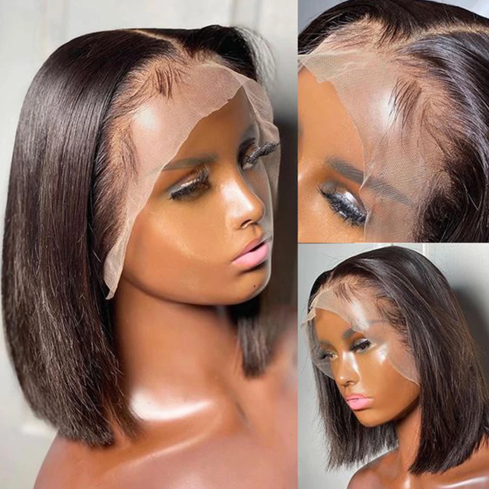 Lace Front Human Hair Wigs Human Hair Lace Frontal Wigs Bob Wig Lace Front Human Hair Wigs Short Wigs Human Hair 5x5 Lace Closur