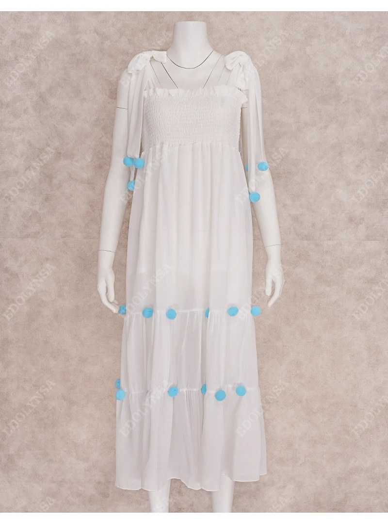 Robe Soirée Fille 8-12 Ans - Sans Manches, Bretelles Fines, Nœud Papillon, Double Couche, Style A-Line élégant