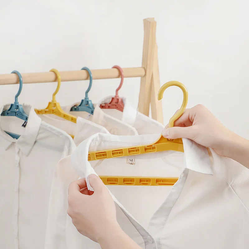 

Clothes Hanging Retractable Seamless Hanger Adult Hanger Wet And Dry Clothes Drying Rack Hanger