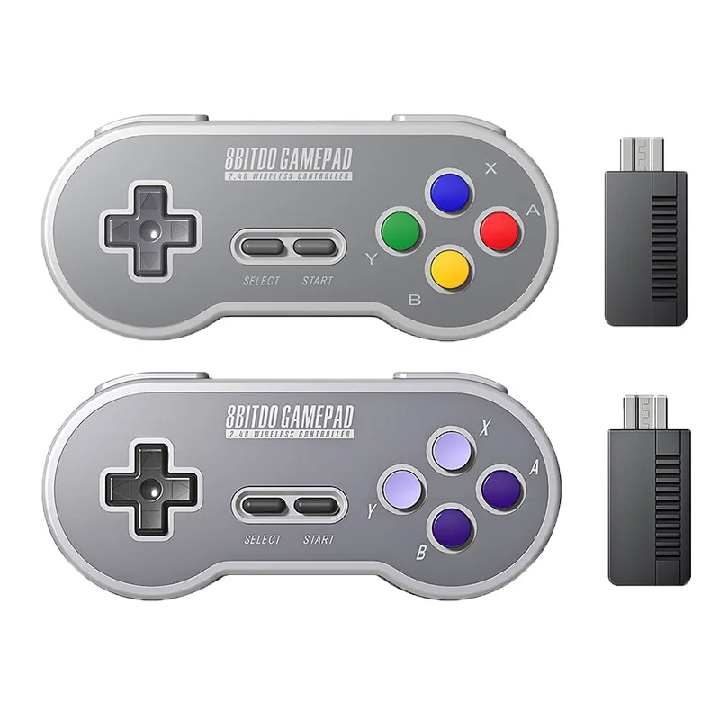 8 битдо SF30 SN30 2 4G геймпад беспроводной игровой контроллер Ретро джойстик с NES