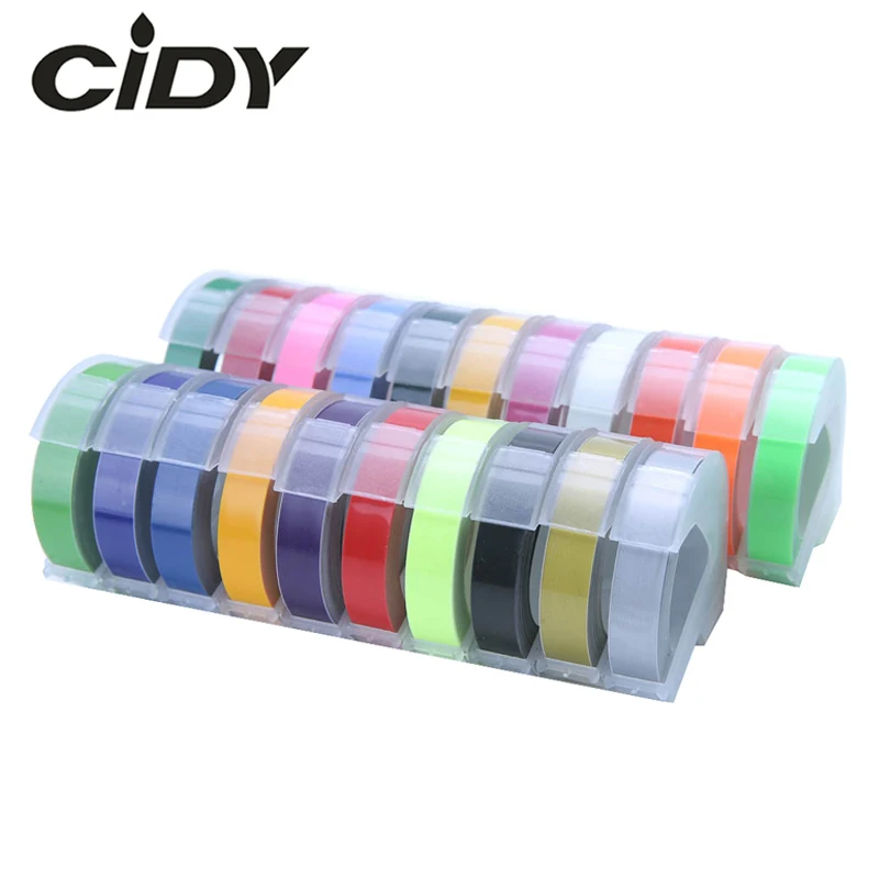 5Pcs 9Mmx 3M Dymo 3D Plastic Mixed Color Embossed Tape for Embossed Labels X2B8 5Pcs 9Mmx 3M Dymo 3D Plastic Mixed Color Embossed Tape for Embossed Labels X2B8