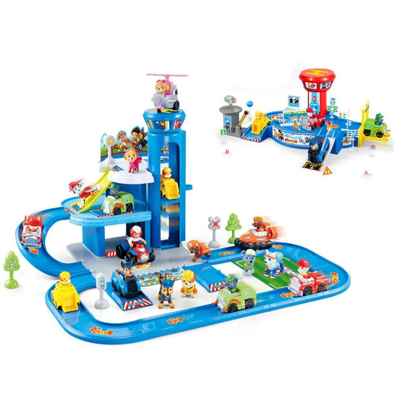 

Paw Patrol toys set Action Figures track car paw patrol toy Patrulla Canina Juguetes anime Figures play Kids Gift Toy