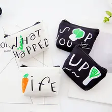 Полезный тканевый чехол для ключей для женщин, дамские мини-холщовые сумки для денег, растительный дизайн, мультяшная креативная сумка для ключей, маленькая сумка для студентов