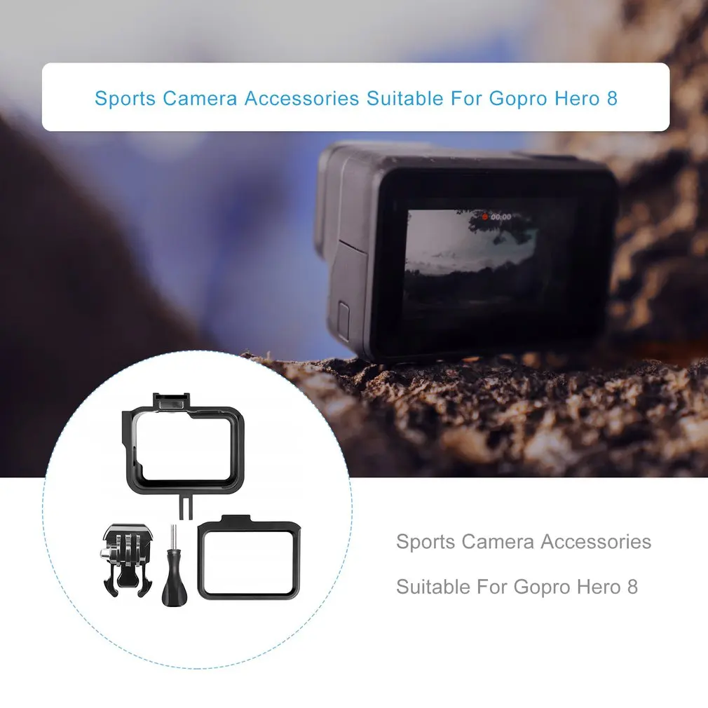 Защитный Водонепроницаемый чехол для дайвинга для GoPro Hero 8 Black camera s Аксессуары алюминиевая защитная рамка для камеры корпус оболочка
