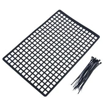 

Rubber Luggage Net Window Decoration for RC Crawler Axial SCX10 90046 Wraith RR10 D90 Traxxas TRX4 Slash UDR,Black