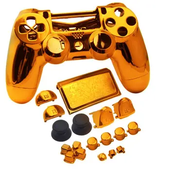 

Set Housing Shell buttons Cover Plating Chrome Case For PS4 Pro JDS040 JDM040
