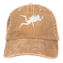 Мужская/Женская Регулируемая бейсбольная Кепка из джинсовой ткани s для подводного плавания-1 Простая Кепка