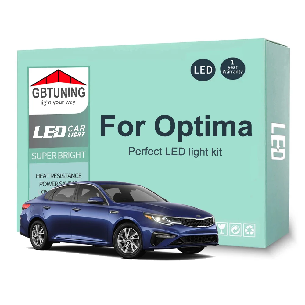 Комплект светодиодных ламп для светильник KIA Optima K5 Magentis 2000-2016 2017 2018 2019 2020 2021 2022