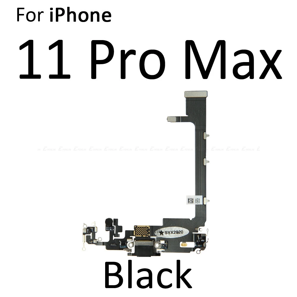 USB Dock Connector Charging Port Flex Cable For iPhone 11 Pro Max Charger Plug Headphone Audio Jack With Microphone Flex Cable