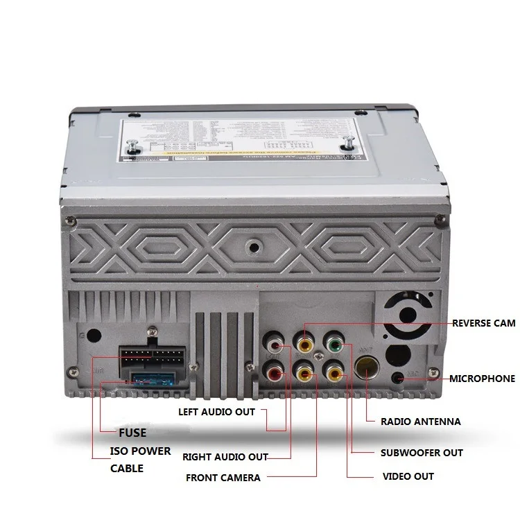 LAESD 2 Din Автомобильный мультимедийный плеер автомобильный DVD ТВ радио с Bluetooth/USB/SD/AUX