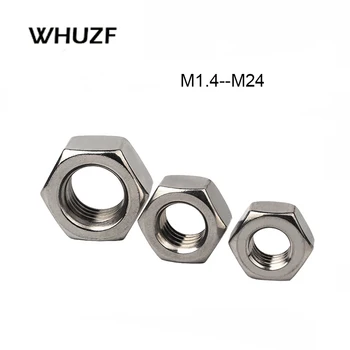 

Free Ship 1/5/100pcs A2 304 Stainless Steel Hex Hexagon Nut for M1.4 M1.6 M2 M2.5 M3 M4 M5 M6 M8 M10 M12 M16 M20 M24 Screw Bolt