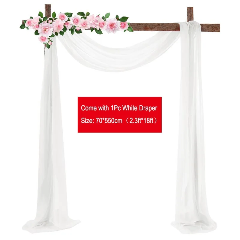 Set Di 2 Ghirlande Di Fiori Artificiali Per Arco Di Benvenuto Decorazione Floreale Per Ricevimento Di Matrimonio Bianco 79358175