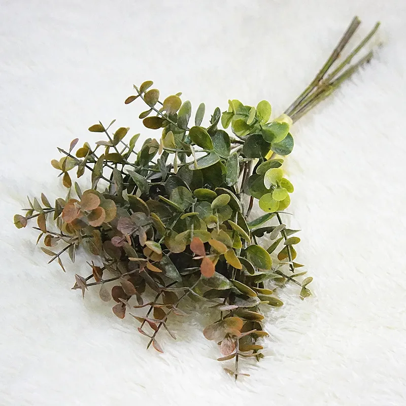 1 шт. моделирование Eucalipto один искусственный эвкалипт лист поддельные растения для свадьбы аксессуар для стрельбы домашний магазин праздничный декор для сада - Цвет: 20