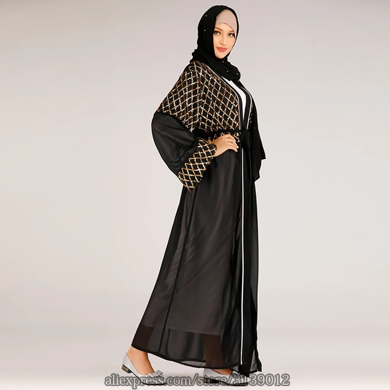 Grote Maten Dames Kleding abaya кимоно Турция хиджаб мусульманское платье для женщин ислам одежда Djellaba Femme Gamis Baju мусульманское Wanita