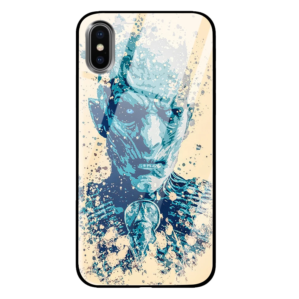 Танцевальный череп для iPhone 5 5S 6 6s 7 8 Plus X XS XR 11 Pro макс. закаленное стекло чехлы - Цвет: 5