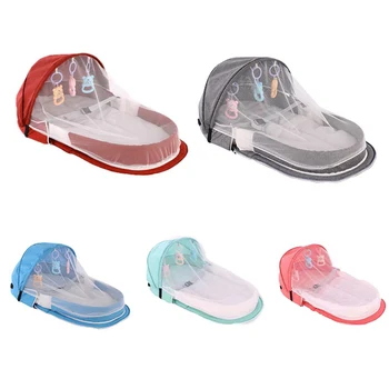 

Newborn Multi-function Folding Bed Baby Travel Portable Mobile Crib Baby Nest Cot Child Foldable Chair Mosquito Net
