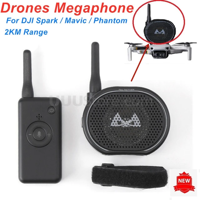 2KM Reichweite Drohnen Megaphon UAV Hohe-Höhe Lautsprecher Micphone Gerät  Echtzeit Lautsprecher für DJI Phantom/Mavic/funken - AliExpress