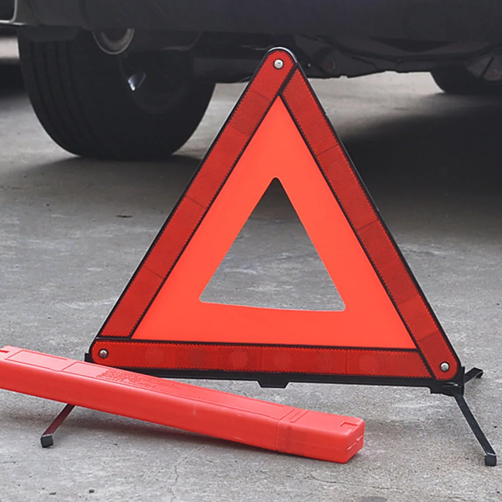 ReFaXi Car Road Warning Triangle Folding Car Emergency Tripod Reflective Car Traffic Warning Stop Sign 
