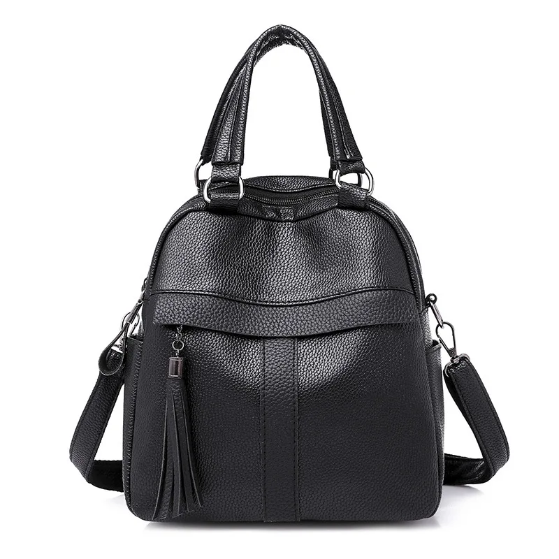 

Backpack Women's 2018 New Style Korean-style Fashion PU Leather Mini Backpack Women's Mom Versatile Casual Soft Leather School B