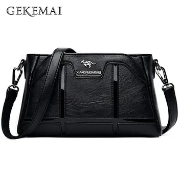 

Genuine Leather Handbag Luxury Women Bags Designer 2020 Splice Crossbody Bag Sequined Letter Handbag Lady Shoulder Messenger Bag