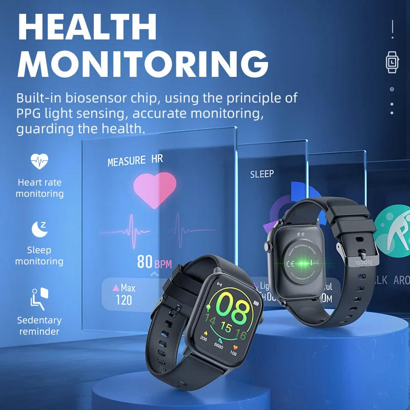 HOCO-reloj inteligente Digital para hombre y mujer, accesorio de pulsera  resistente al agua con Bluetooth, seguimiento de actividad deportiva,  Monitor de ritmo cardíaco y sueño - AliExpress