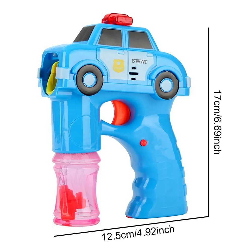 Детская мультяшная пожарная машина, Электрический пузырьковый пистолет, автоматическая пузырьковая машина, воздуходувка, музыкальный светильник, мыльный пузырьковый пистолет, игрушка