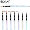 BQAN Rainbow Transparent Diamond Gradient Nail Brush Nail Art Brush Line Painting Brushes Crystal Acrylic Thin Liner Drawing Pen 1
